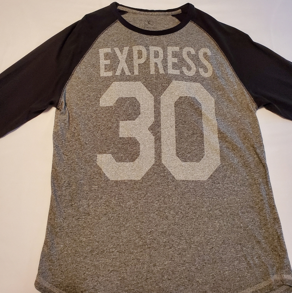 Express Mens Baseball Tee Size M